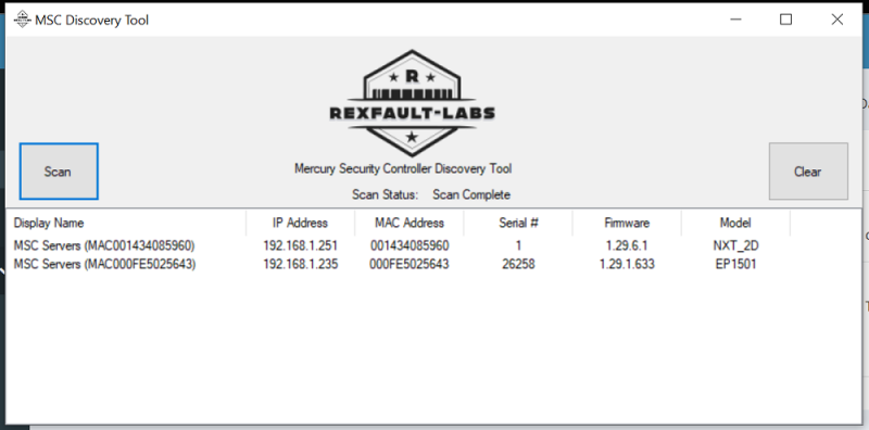 Mercury Controller Discovery Tool